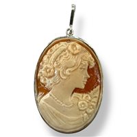 Anhänger Mandile 1922 Dame Cammei  in Silber Conchiglia 2MCICM143